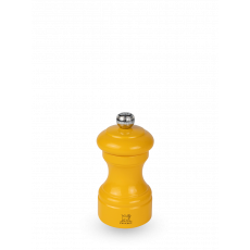 Peugeot Bistrorama Pepper Mill 10 cm Beech Wood Lacquered Saffron Yellow - Steel Grinder