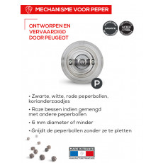 Peugeot Nancy Pepper Mill 22 cm Acrylic - Steel Grinding Mechanism
