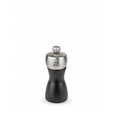 Peugeot Fidji Pepper Mill 12 cm Beechwood Matte Black - Steel Grinder