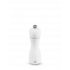 Peugeot Tahiti Salt Mill 15 cm Beechwood Matte White - Steel Grinder
