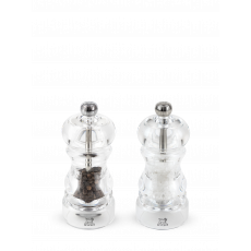 Peugeot Nancy Duo Pepper and Salt Mill 12 cm Acrylic - Steel Grinder