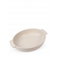 Peugeot Appolia oval baking dish 40 cm ecru - ceramic