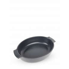 Peugeot Appolia oval baking dish 31 cm slate grey - ceramic