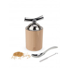 Peugeot Isen Flaxseed Mill 13 cm Natural Beechwood - Ceramic Grinder