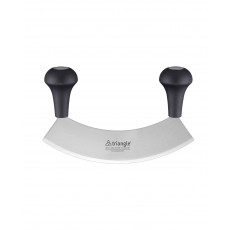 triangle rocking knife 23 cm single-edged hardened - stainless steel - plastic handles