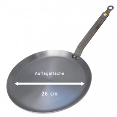 de Buyer Mineral B Crepe Pan 30 cm - Iron with Beeswax Coating - Band Steel Handle