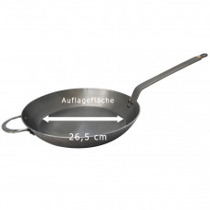 de Buyer Mineral B Pan 36 cm - Iron with Beeswax Coating - Band Steel Handle