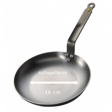 de Buyer Mineral B Omelette pan 24 cm - iron with beeswax coating - band steel handle