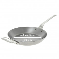 de Buyer Mineral B PRO pan 32 cm - iron with beeswax coating - stainless steel handle