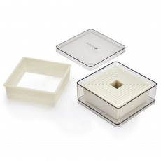 de Buyer container with 10 square cutters - plastic