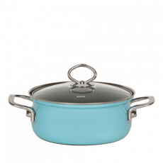Riess Nouvell Kristallblau Kasserolle 24 cm
