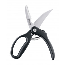 triangle poultry shears - stainless steel blades - plastic handle