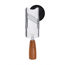 triangle Soul Fine Planer with Waste Holder - Stainless Steel - Plum Wood Handle