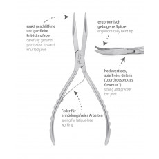 triangle fishbone pliers bent up - stainless steel