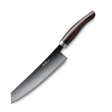 Nesmuk Janus chef's knife 24 cm - niobium steel with DLC coating - grenadilla wood handle