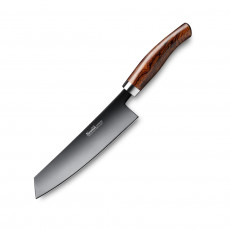 Nesmuk Janus chef's knife 18 cm - niobium steel with DLC coating - handle desert ironwood