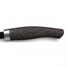 Nesmuk Janus Chinese Chef's Knife 18 cm - Niobium Steel with DLC Coating - Handle Made of Moore Oak Wood