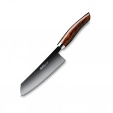 Nesmuk Janus chef's knife 14 cm - niobium steel with DLC coating - handle desert ironwood