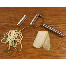 KAI Select 100 T-Peeler extra wide with 2 blades - stainless steel
