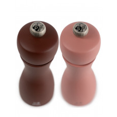 Peugeot Tahiti Duo Pfeffer- + Salzmühle Erde 15 cm Buchenholz - Zirlion-Mahlwerk