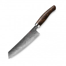 Nesmuk Exclusive C 90 Damascus Chef's Knife 18 cm - Handle Walnut Burl Wood