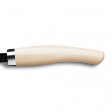 Nesmuk Janus bread knife 27 cm - niobium steel with DLC coating - Juma Ivory handle