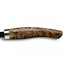 Nesmuk Janus bread knife 27 cm - niobium steel with DLC coating - handle Karelian masur birch