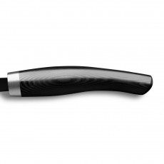 Nesmuk Janus bread knife 27 cm - niobium steel with DLC coating - black Micarta handle
