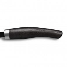 Nesmuk Janus bread knife 27 cm - niobium steel with DLC coating - handle made of Mooreiche wood
