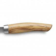 Nesmuk Janus chef's knife 14 cm - niobium steel with DLC coating - olive wood handle
