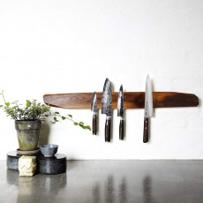 Noyer magnetic knife holder 80 cm - walnut wood