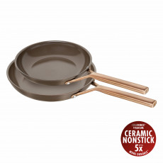 Zwilling Milano 2-piece frying pan set, brown - aluminum
