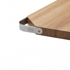 Rösle cutting board 36x24 cm - elm wood with stainless steel handle