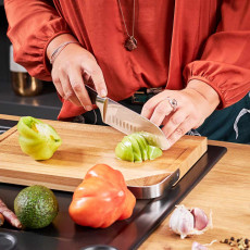 Rösle Tradition Santoku Knife 17.5 cm - CVM Knife Steel with POM Plastic Handle
