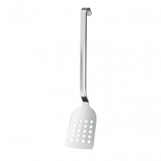 Rösle slotted pan spatula with hook - stainless steel