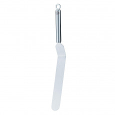 Rösle offset spatula 25 cm with round handle - stainless steel