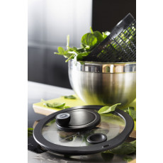 Rösle salad spinner with glass lid