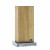 Magnetic 6-piece knife block - Wild oak wood with steel base