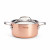 de Buyer Prima Matera Copper Roasting Pot 28 cm / 8.0 L induction compatible - stainless steel cast handles