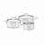de Buyer Affinity 3-piece Pot Set - Stainless Steel Multilayer Material
