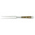 Güde Alpha Barrel Oak Meat Fork 18 cm - CVM Knife Steel - Handle Scales Made from Wine Barrel Oak Wood