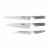 Global G-9211R 3-Piece Knife Set - Cromova 18 Steel