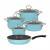Riess Nouvelle Crystal Blue 5-Piece Cookware Set - Enamel