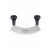 triangle mezzaluna knife 14 cm single-edged - hardened stainless steel - plastic handles
