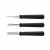 triangle Carving Knife Basic Set 3-Piece - Stainless Steel - Plastic Handle