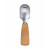 triangle Soul fruit spoon - stainless steel - cherry wood handle