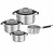Rösle Pot Set Silence PRO 4-piece - Stainless Steel