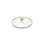 de Buyer glass lid 20 cm with beechwood knob