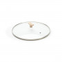 de Buyer glass lid 32 cm with beechwood knob