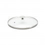 de Buyer glass lid 32 cm with stainless steel knob